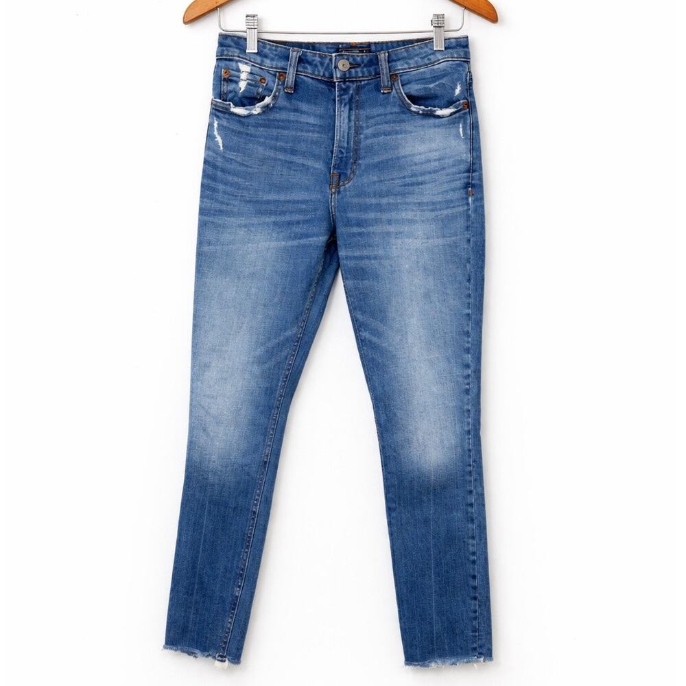 Abercrombie & Fitch Simone High-Rise Slim Jeans | Size 27 / 4R | Medium Wash
